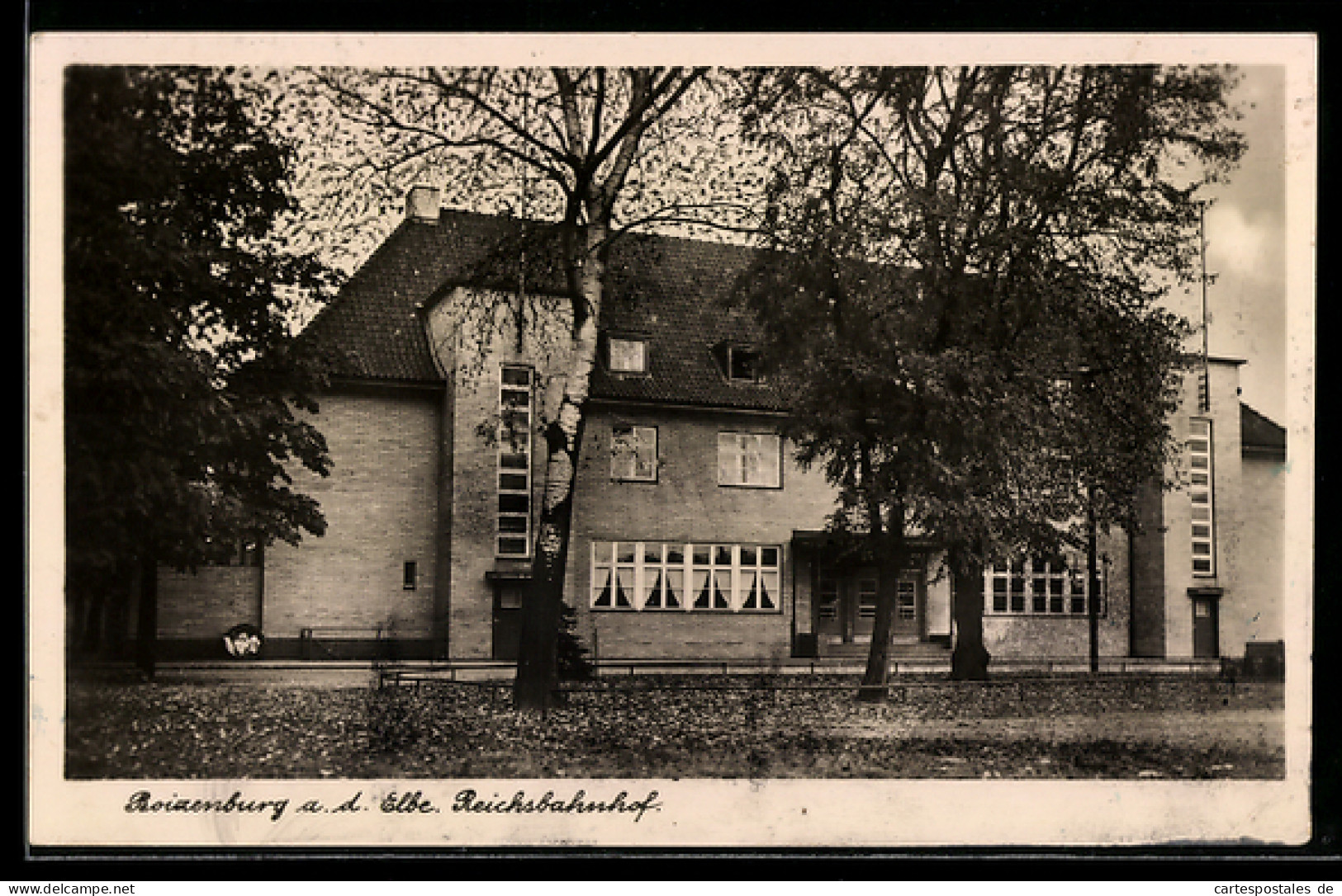 AK Boizenburg a. d. Elbe, Ansicht vom Reichsbahnhof