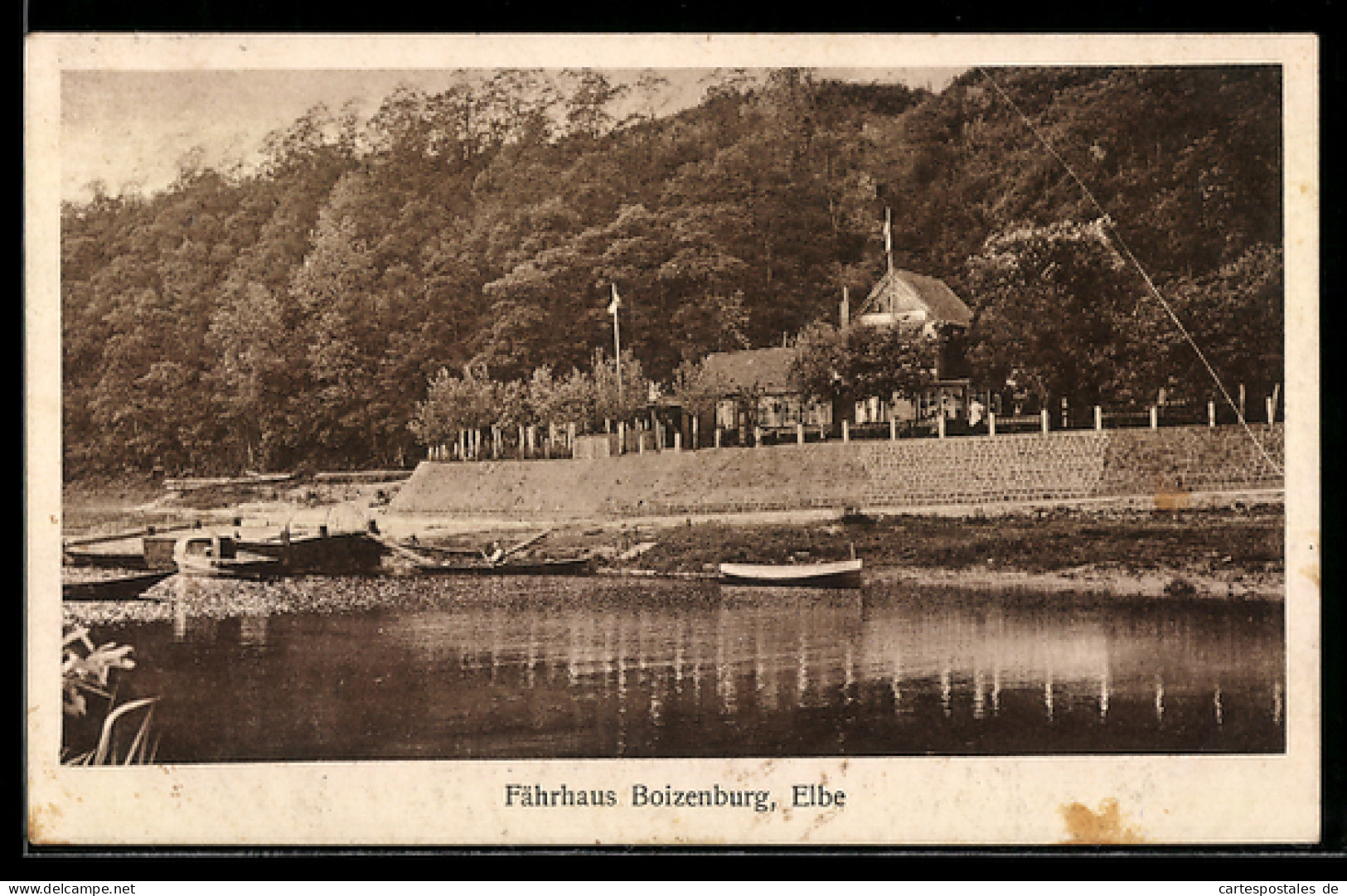 AK Boizenburg /Elbe, Blick auf das Fährhaus