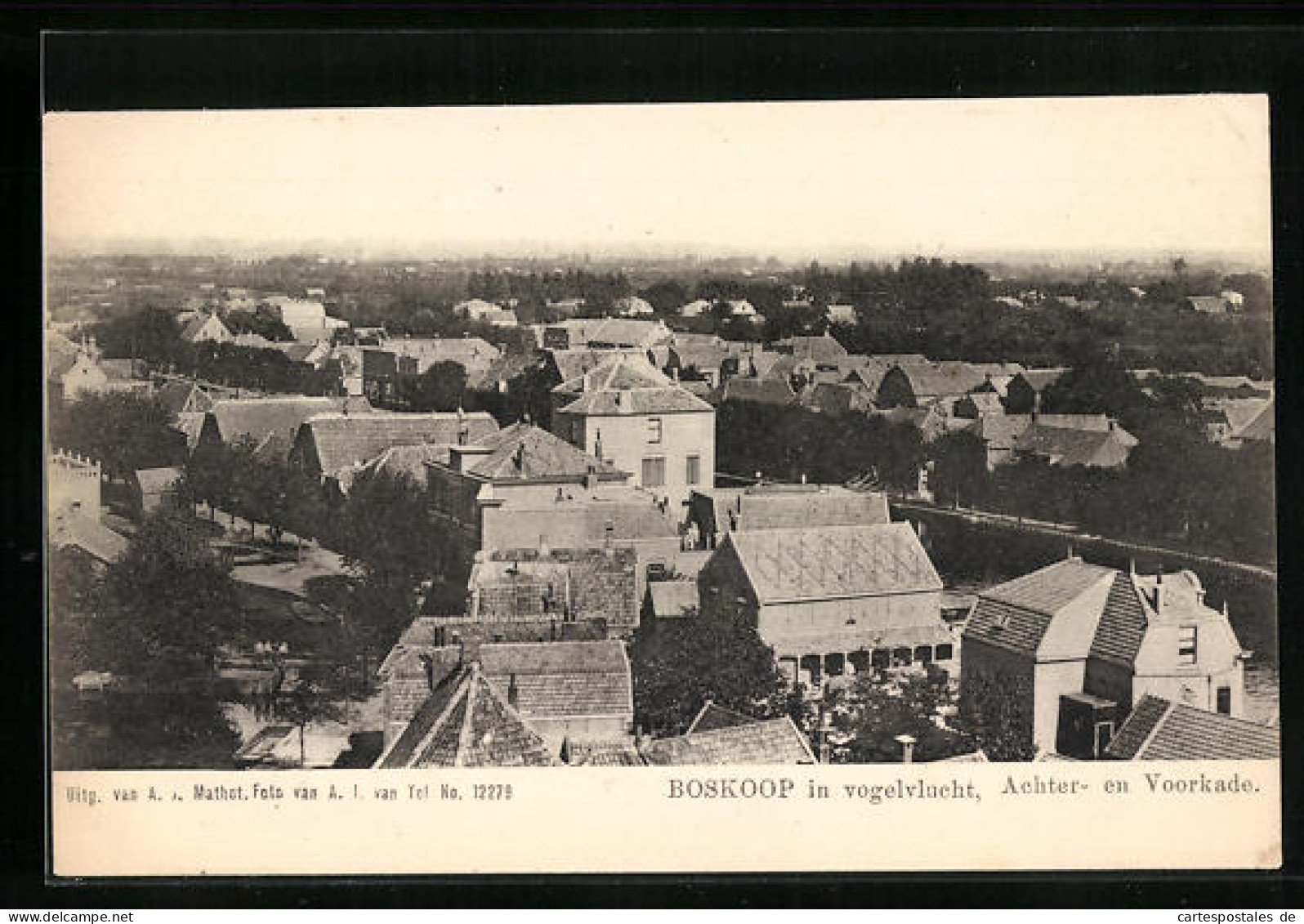 AK Boskoop, Achter- en Voorkade in vogelvlucht