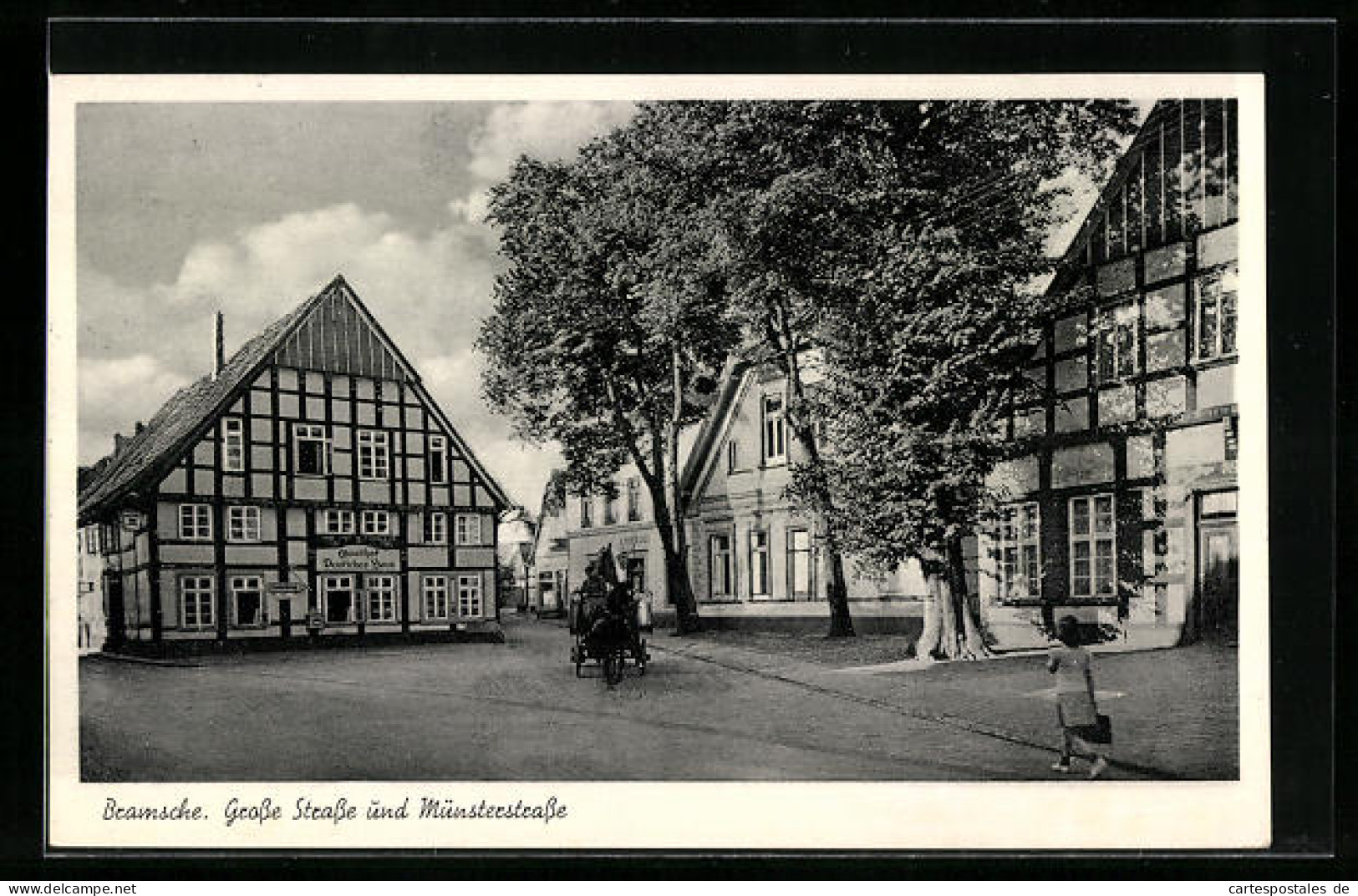 AK Bramsche, Grosse Strasse und Münsterstrasse