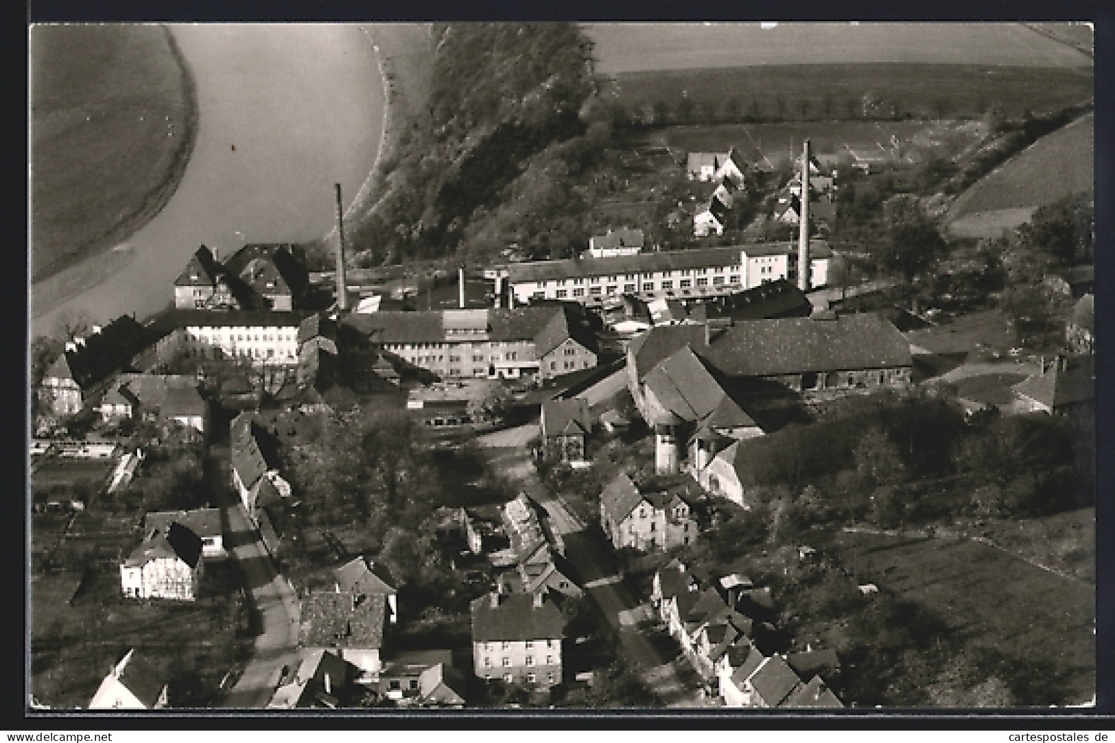 AK Braunschweig, Ehemalige Herzoglich Braunschweigische Porzellanmanufaktur Fürstenberg, Fliegeraufnahme