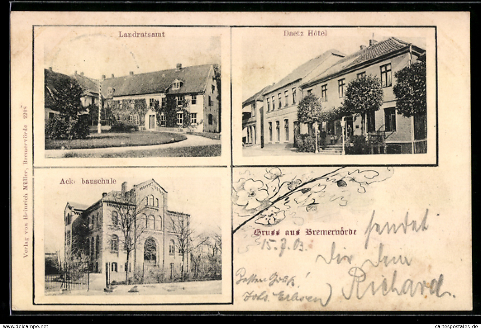 AK Bremervörde, Daetz Hote, Landratsamt, Ackerbauschule