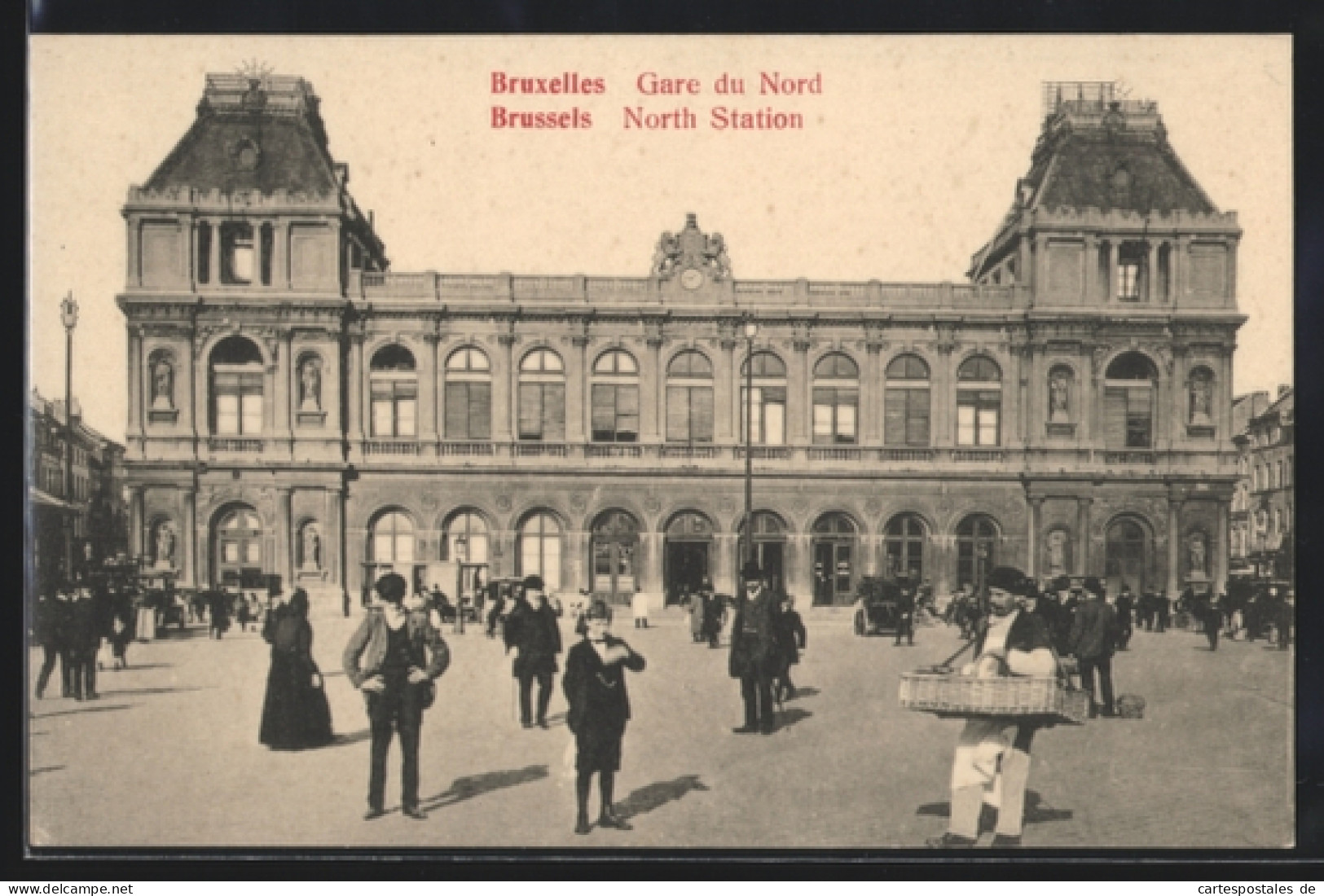 AK Brüssel / Bruxelles, Gare du Nord, Bahnhof