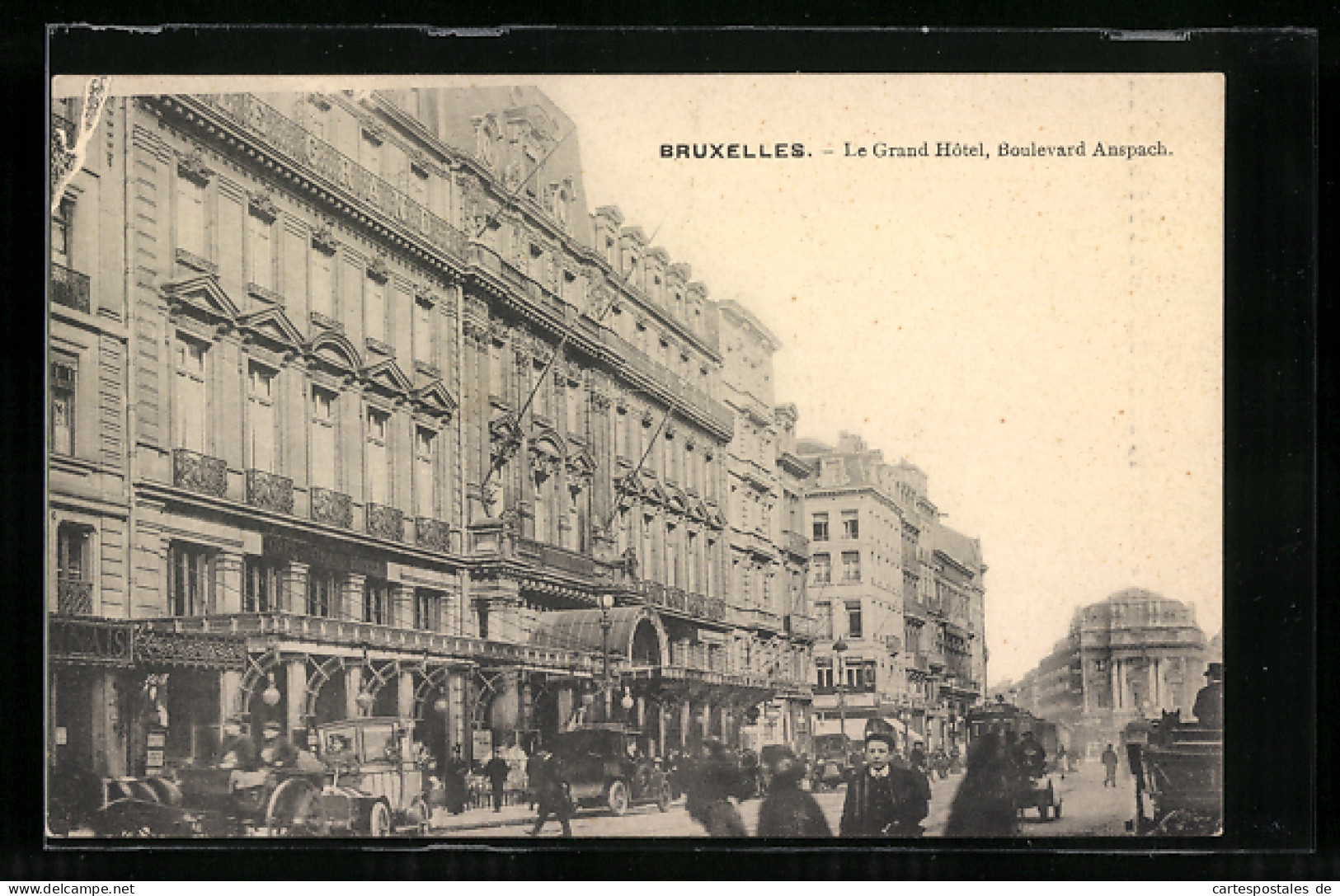 AK Brüssel / Bruxelles, Le Grand Hôtel, Boulevard Anspach