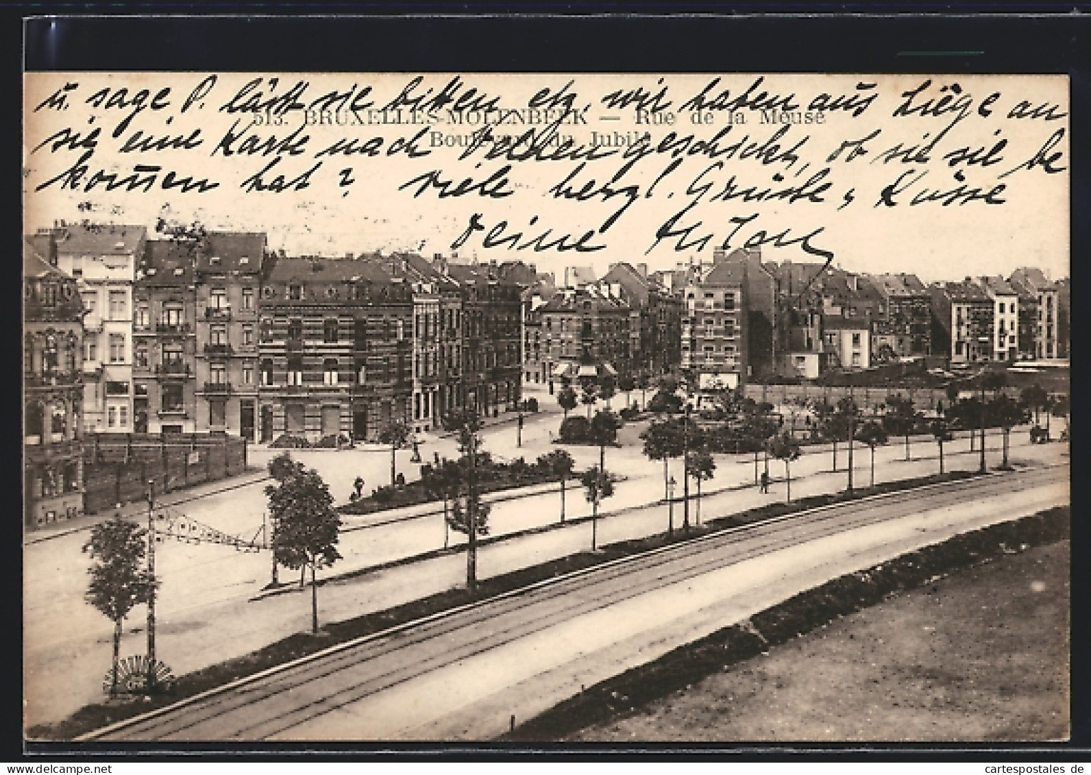 AK Brüssel / Bruxelles_molenbeek, Rue de la Meuse & Boulevard du Jubilé
