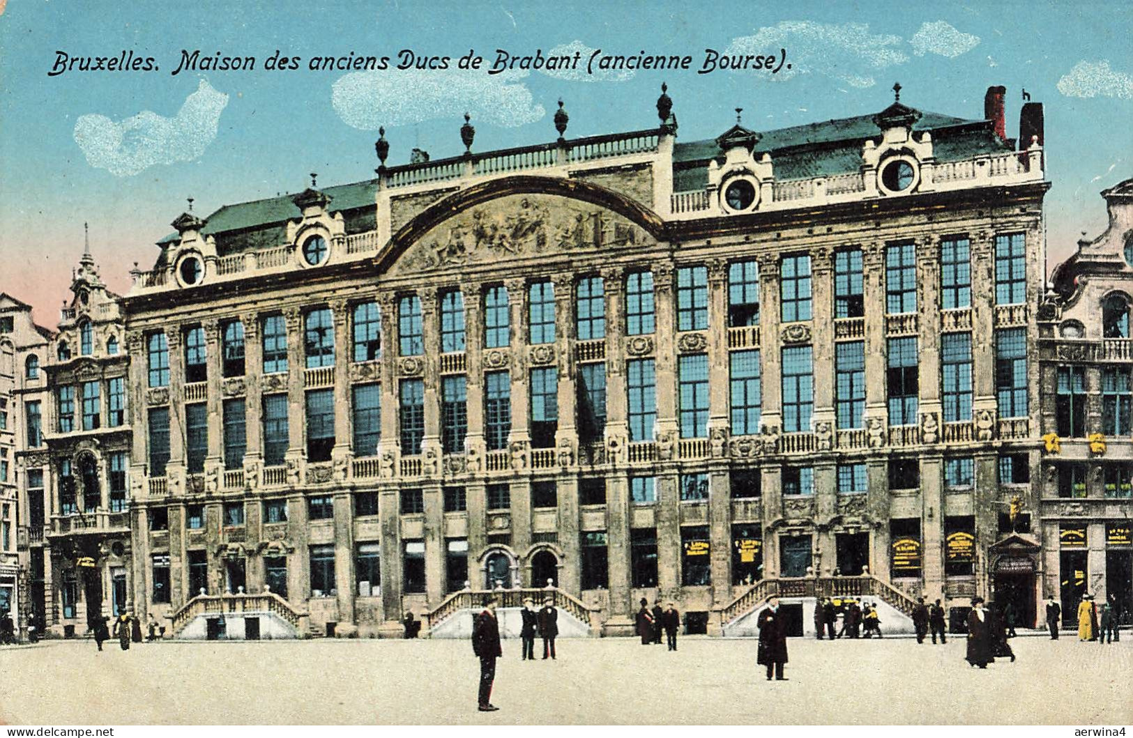 AK Bruxelles Maison des anciens Ducs de Brabant Belgien 1915 gelaufen Postkarte
