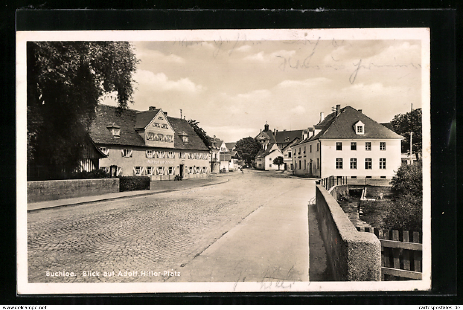 AK Buchloe, Blick auf Platz