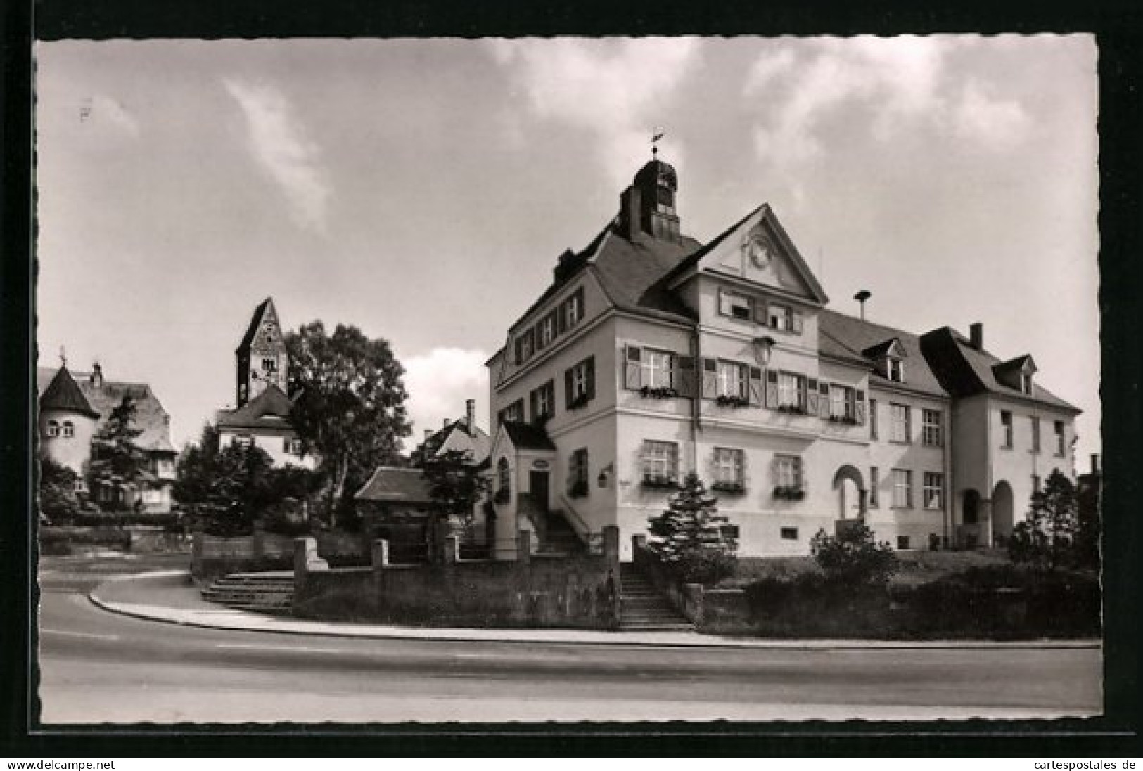 AK Buchloe, Rathaus, Am Postberg