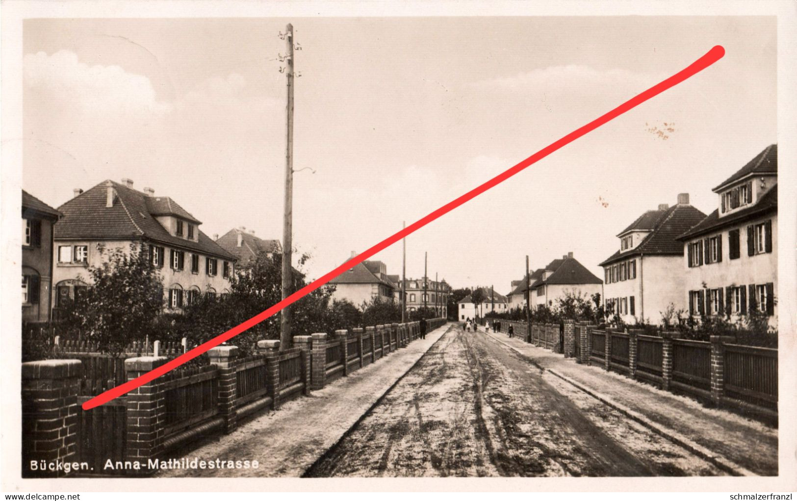 AK Bückgen Anna Mathilde Straße Grube Ilse Tagebau Meuro a Großräschen Sedlitz Hörlitz Reppist Sauo Rauno Senftenberg