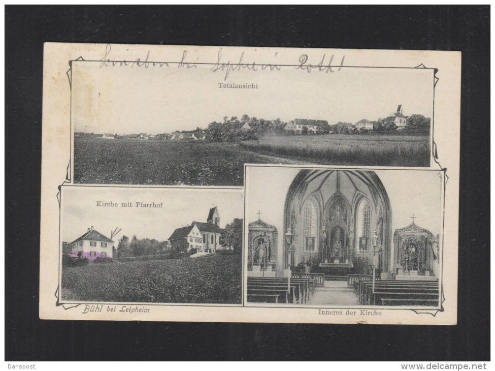 AK Bühl bei Leipheim 3 Ansichten 1916