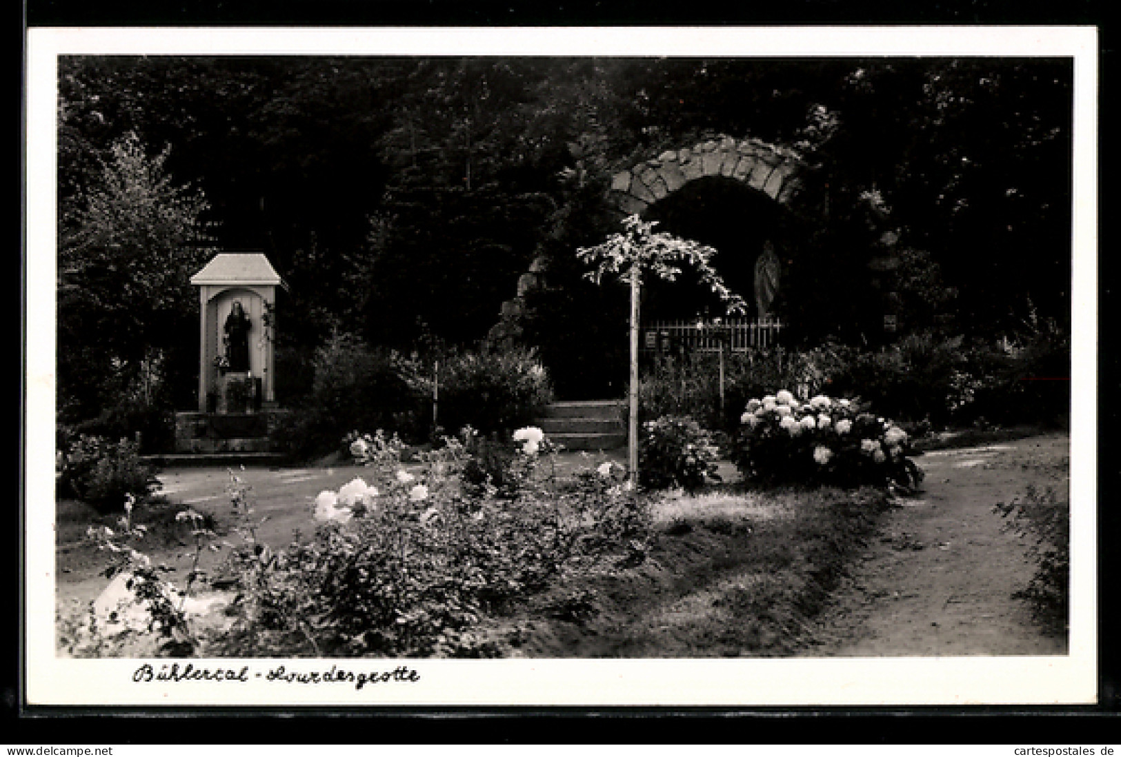AK Bühl /Bühlertal, Lourdesgrotte