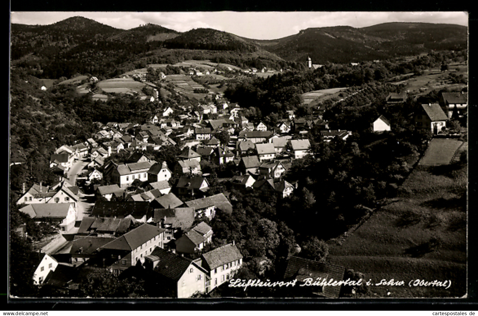 AK Bühlertal i. Schw., Obertal, Teilansicht