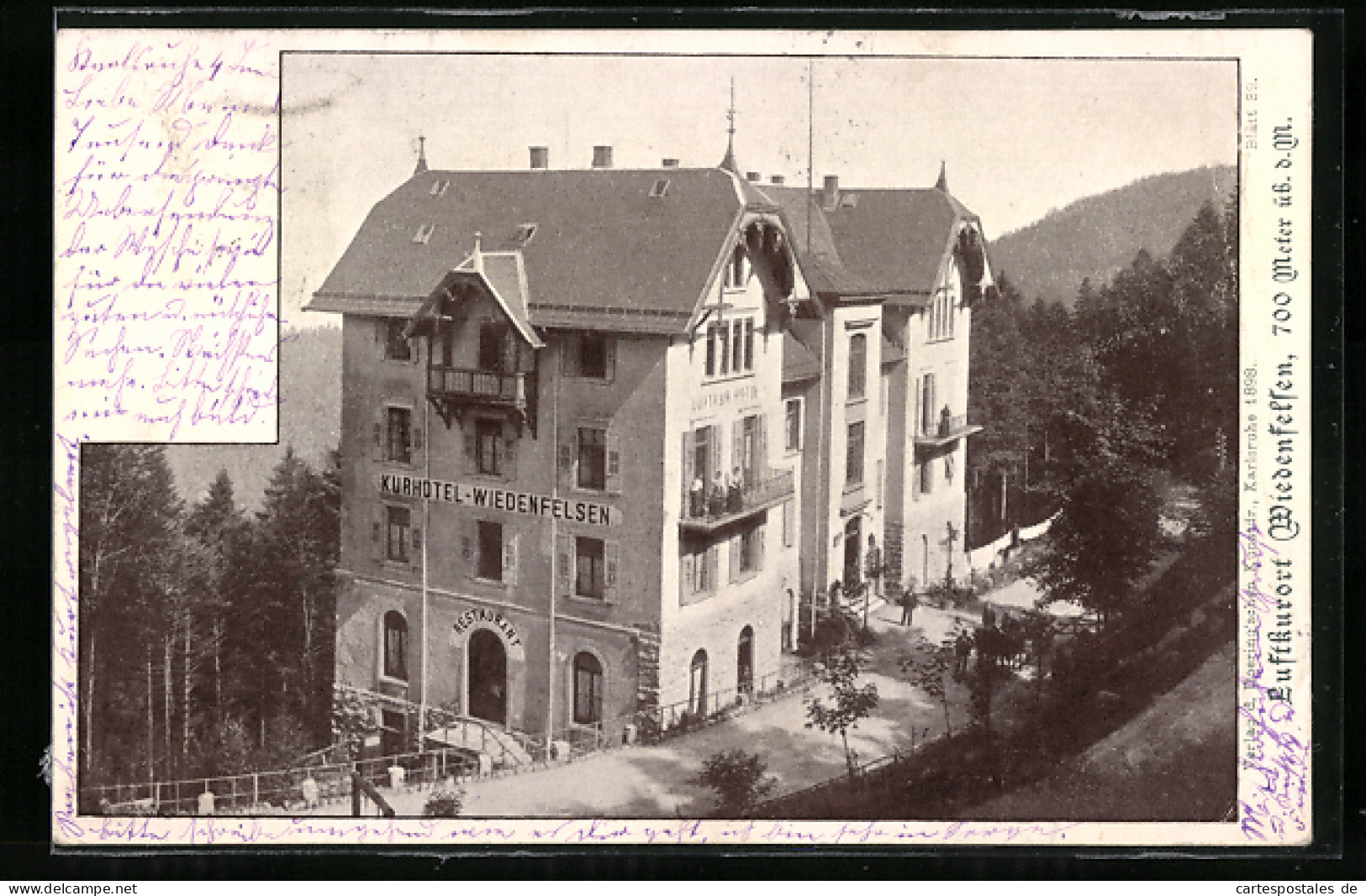 AK Bühlertal, Kurhotel-Restaurant Wiedenfelsen