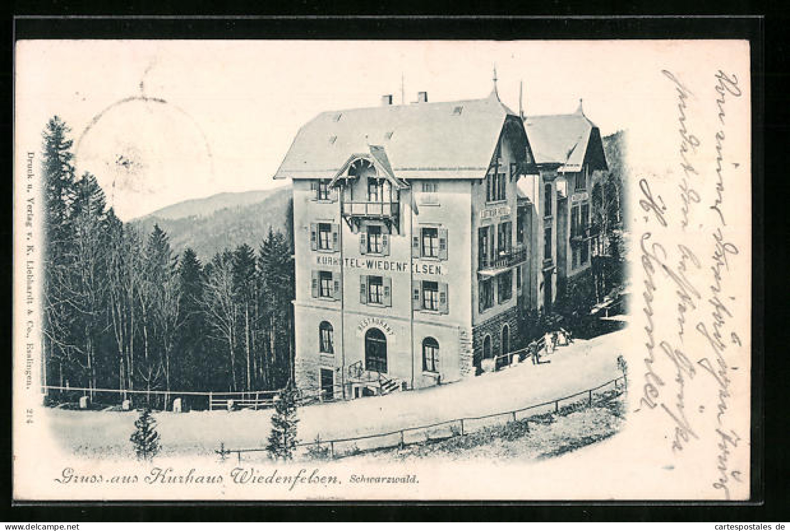 AK Bühlertal /Schwarzwald, Kurhaus Wiedenfelsen