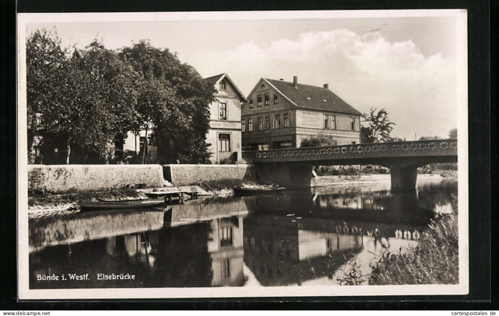 AK Bünde i. W., an der Elsebrücke