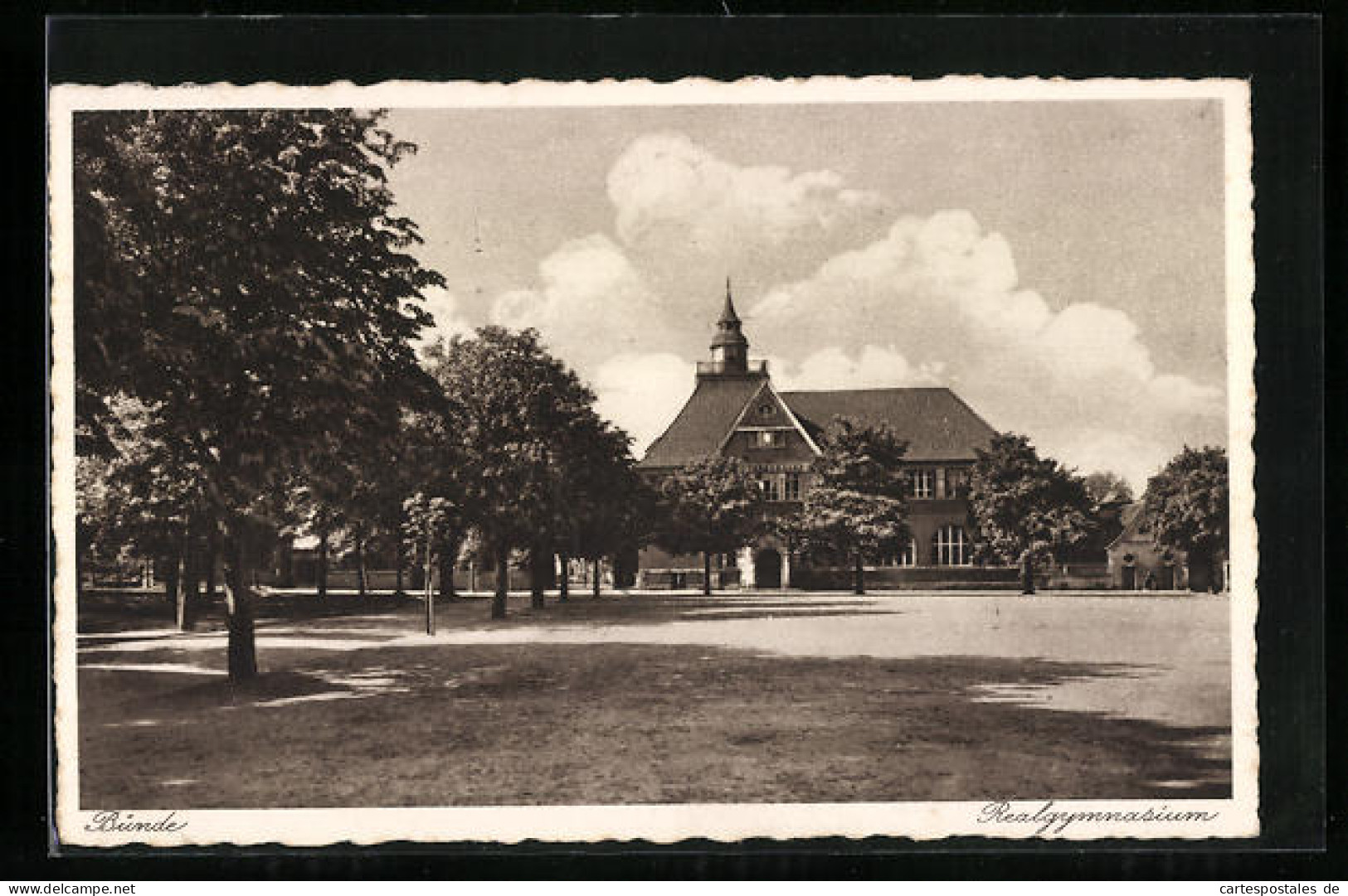 AK Bünde i. W., Blick zum Realgymasium