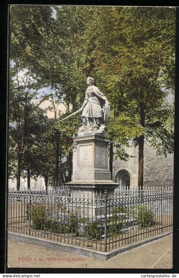 AK Bünde i. W., Kriegerdenkmal