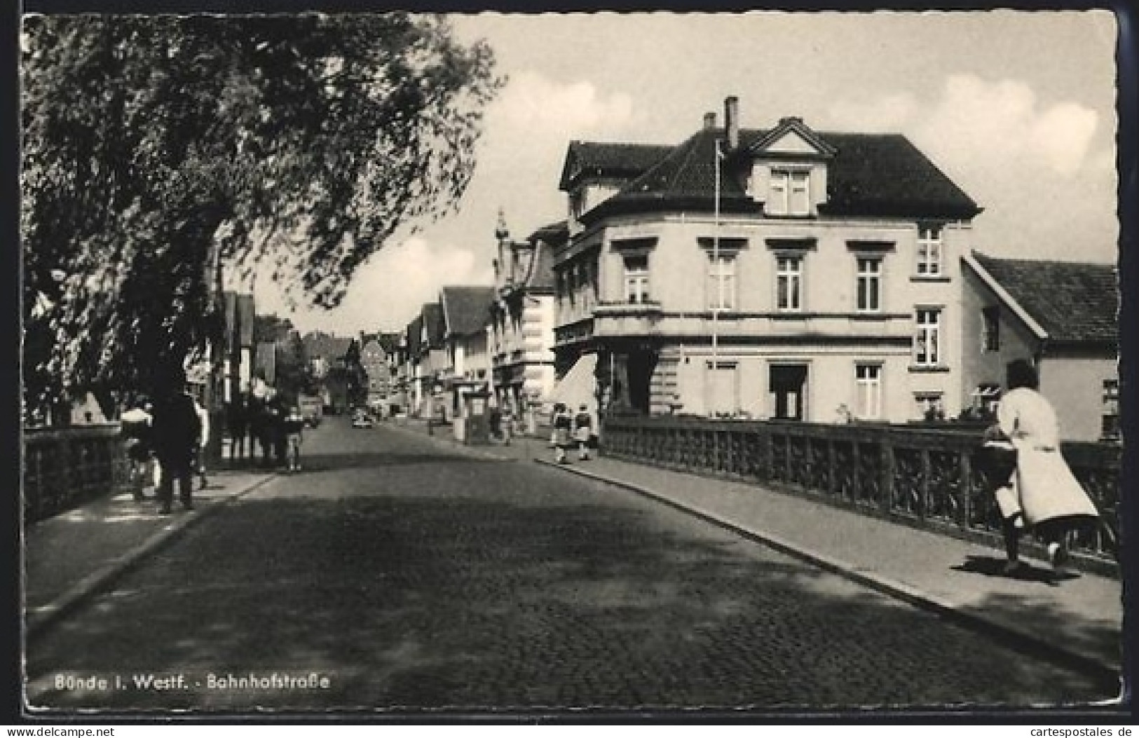 AK Bünde i. Westf., Bahnhofstrasse