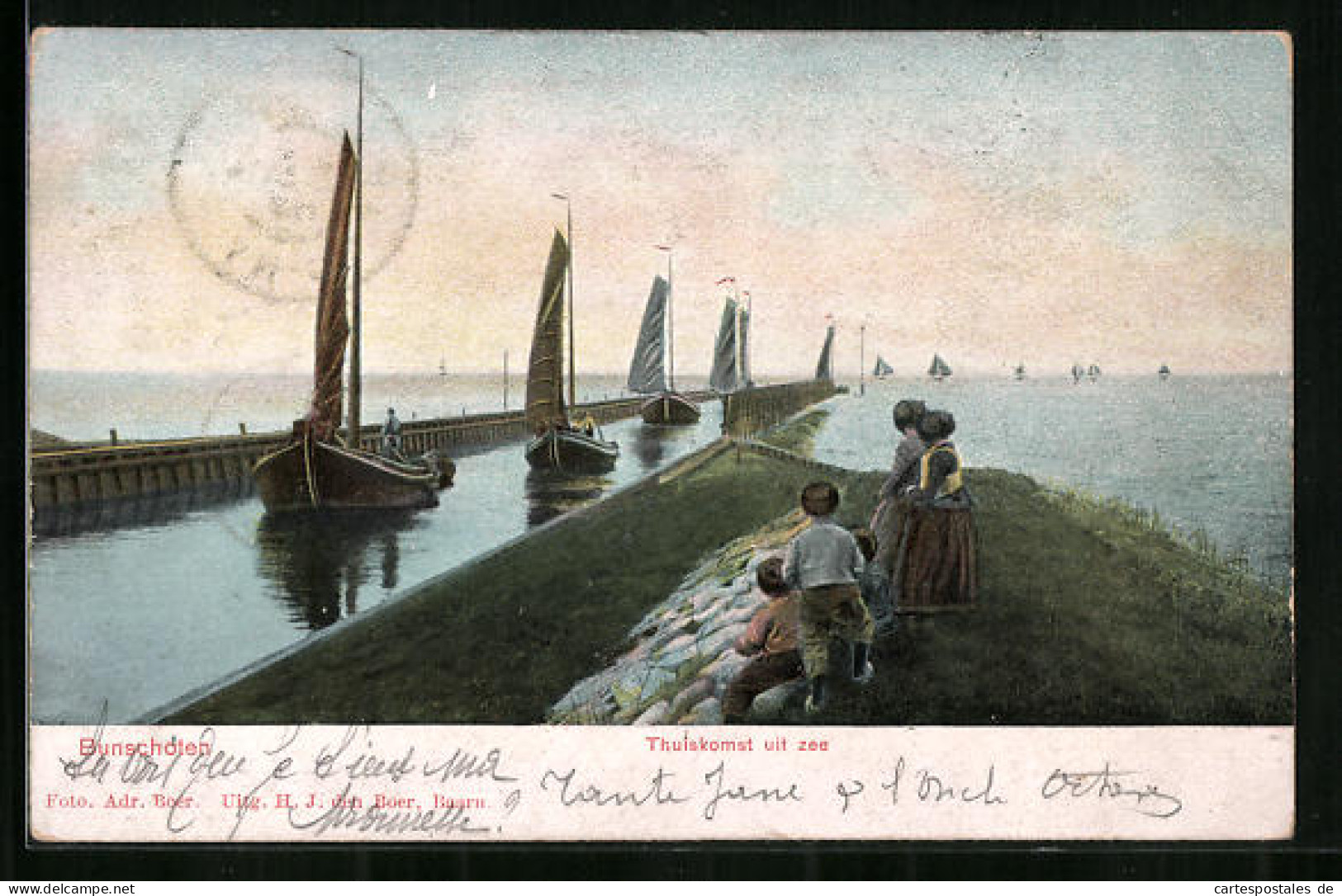 AK Bunschoten, Thuiskomst uit zee
