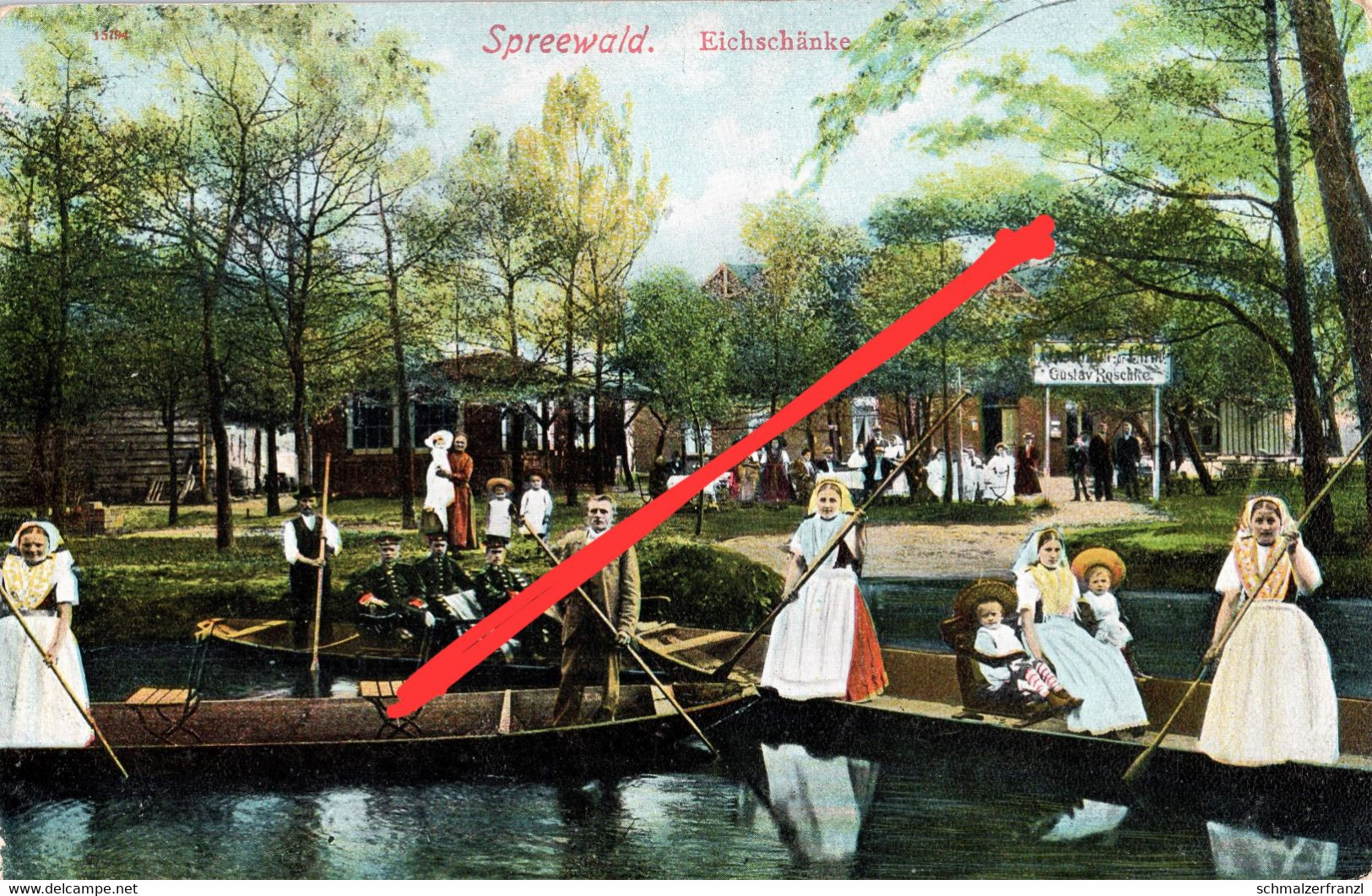 AK Burg Gasthof Eichschänke a Leipe Lehde Lübbenau Lübben Vetschau Werben Müschen Straupitz Zauche Cottbus Spreewald