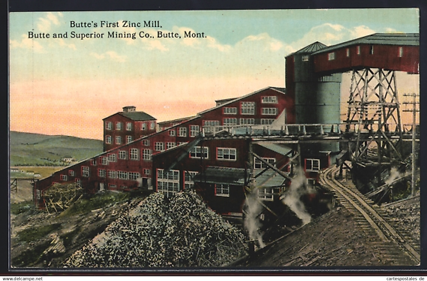 AK Butte, MT, Buttes First Zinc Mill, Butte and Superior Mining Co.
