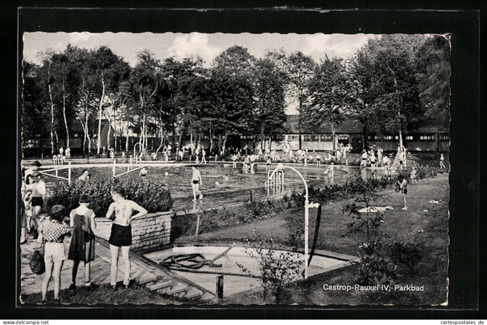 AK Castrop-Rauxel, Gäste im Parkbad