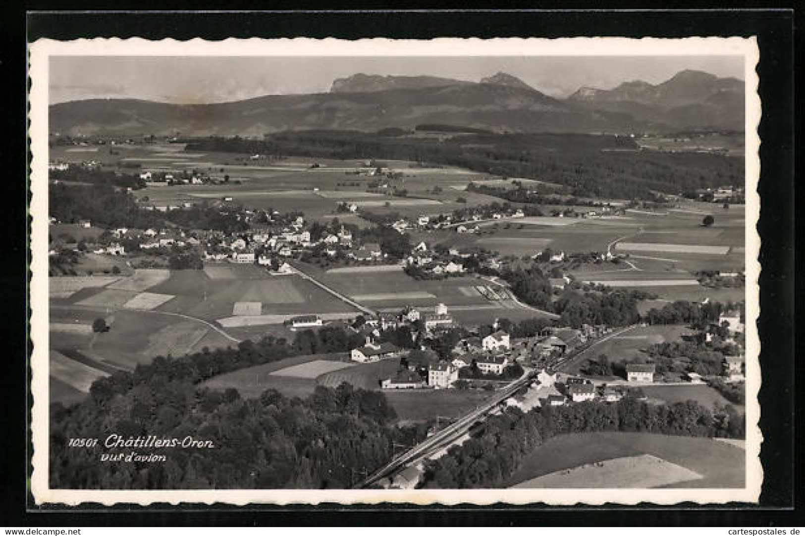 AK Chatillens-Oron, Vue générale d`avion