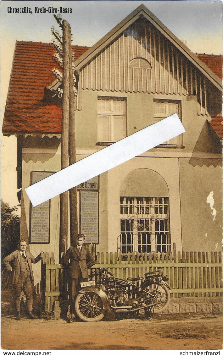 AK Chrosczütz Chroscice Kreis Giro Kasse Bank a Groß Döbern Dobrzen Wielki Alt Schalkowitz Stare Siolkowice Oppeln Opole