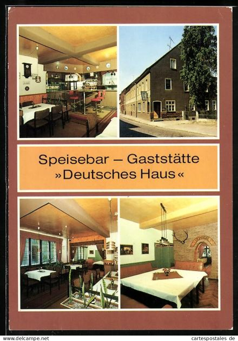 AK Dahme /Luckau, Gaststätte Deutsches Haus, Inh. Wolfgang Katzschke