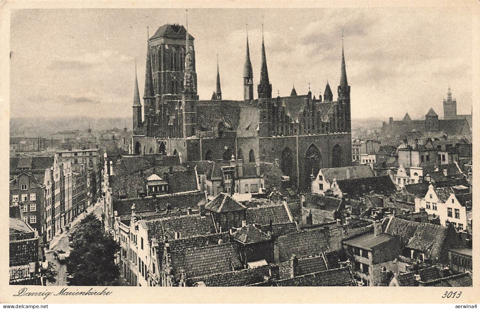 AK Danzig Marienkirche Danzig ungelaufen Postkarte