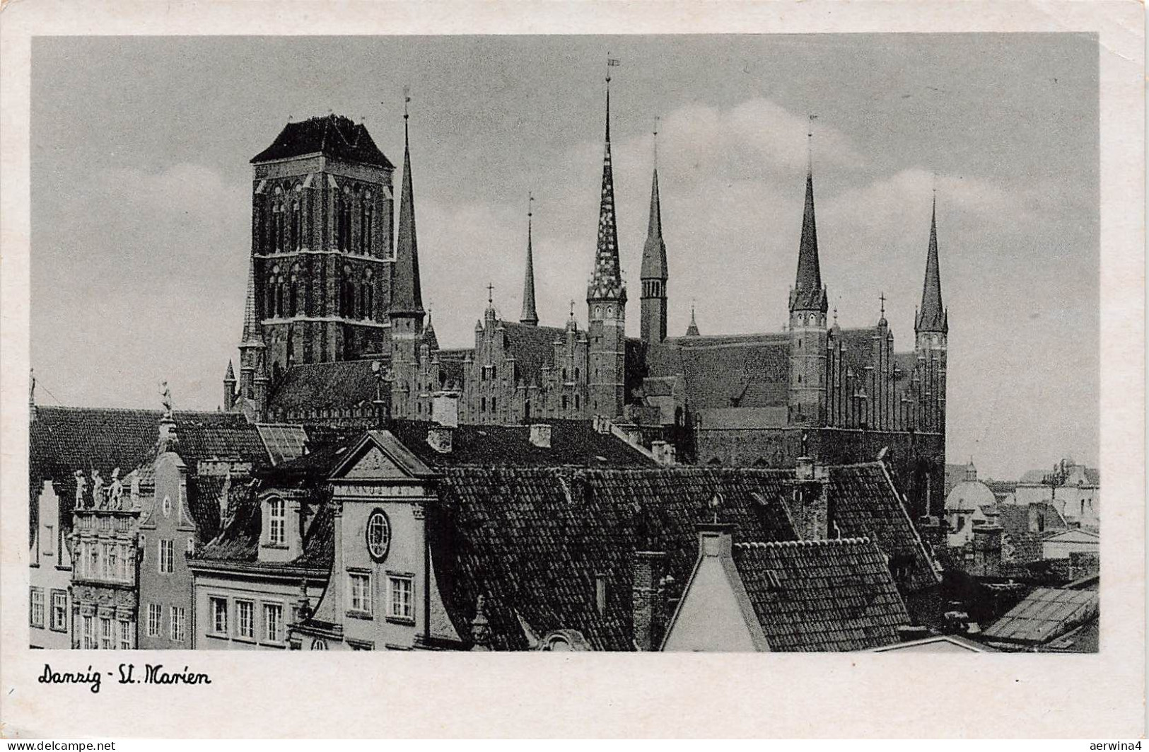 AK Danzig St. Marienkirche Danzig ungelaufen Postkarte