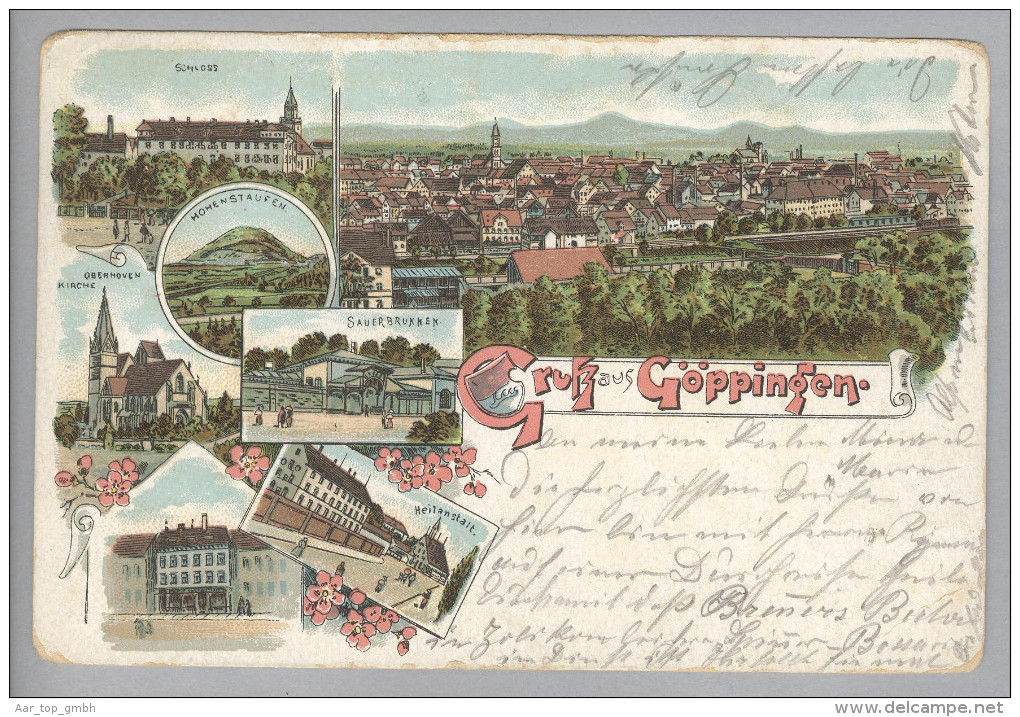 AK DE BW GÖPPINGEN 1905-04-11 Litho