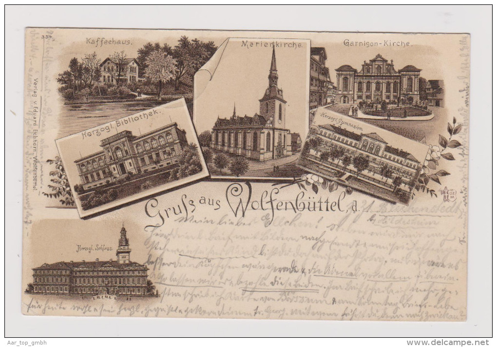 AK DE NS Wolfenbüttel 1897-10-05 Litho E.Eichhorn #354