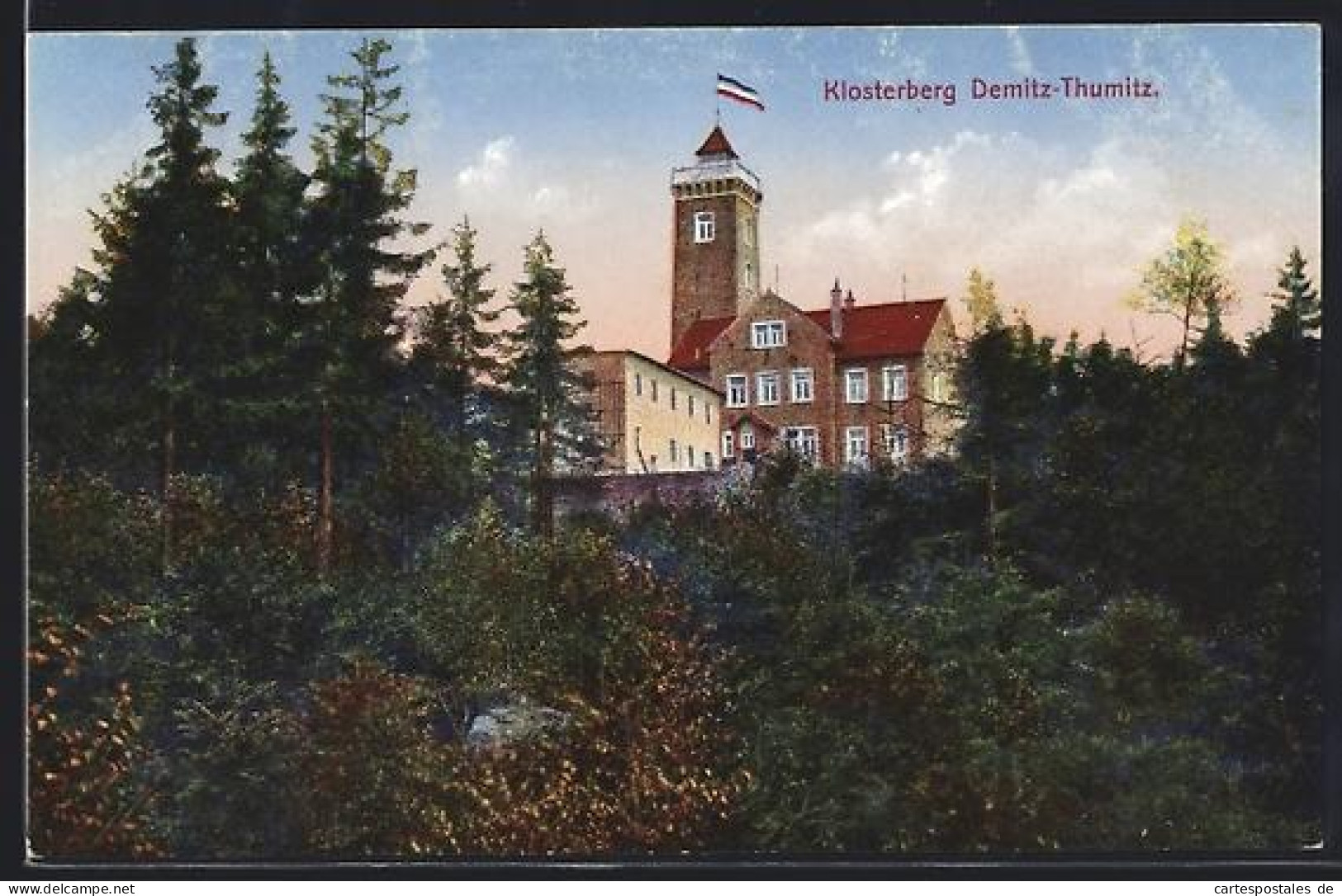 AK Demitz-Thumitz, Gasthaus auf dem Klosterberg