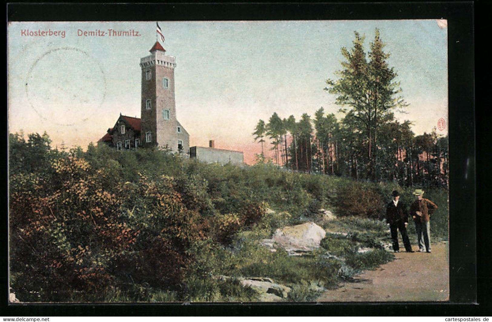 AK Demitz-Thumitz, Klosterberg mit Turm