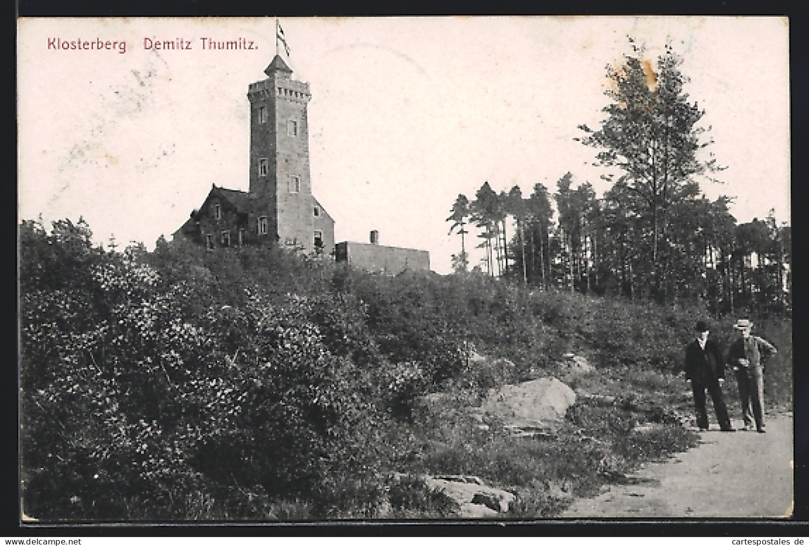 AK Demitz Thumitz, Klosterberg mit Turm