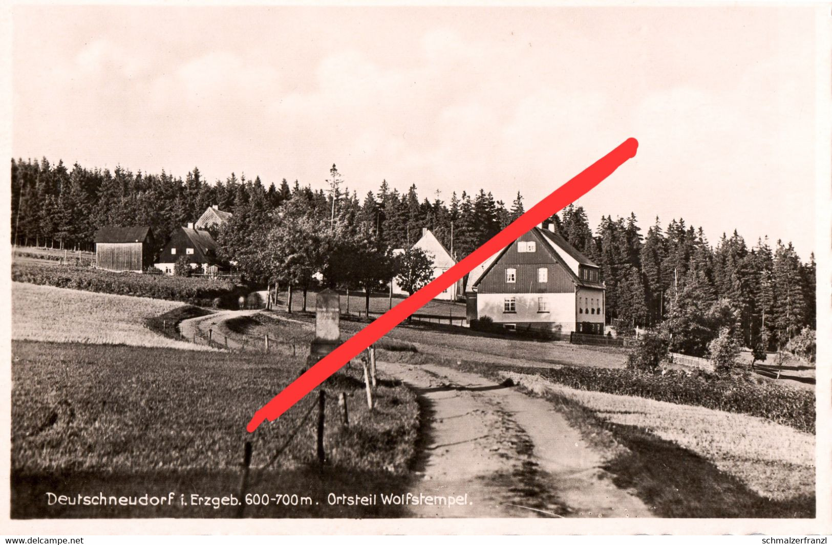 AK Deutschneudorf Wolfstempel a Brüderwiese Deutscheinsiedel Seiffen Deutschkatharinenberg Oberlochmühle Gebirgsneudorf