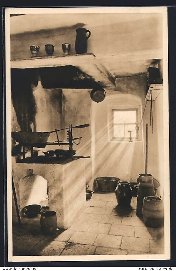 AK Donauwörth, Heimatmuseum Donauwörth, Rauchkutte für offenes Herdfeuer