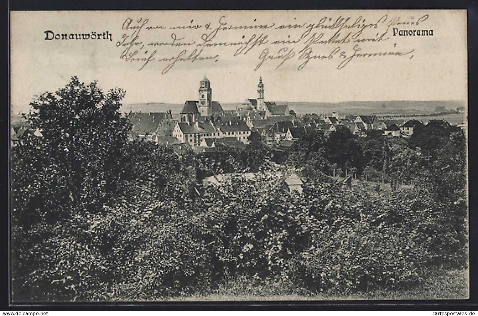AK Donauwörth, Stadtpanorama