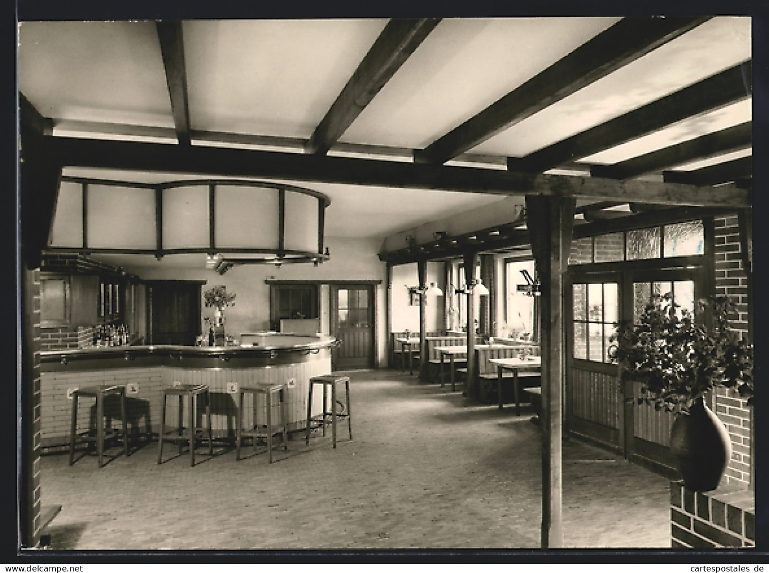 AK Dülmen / Westf., Restaurant Bispinghoff, Innenansicht