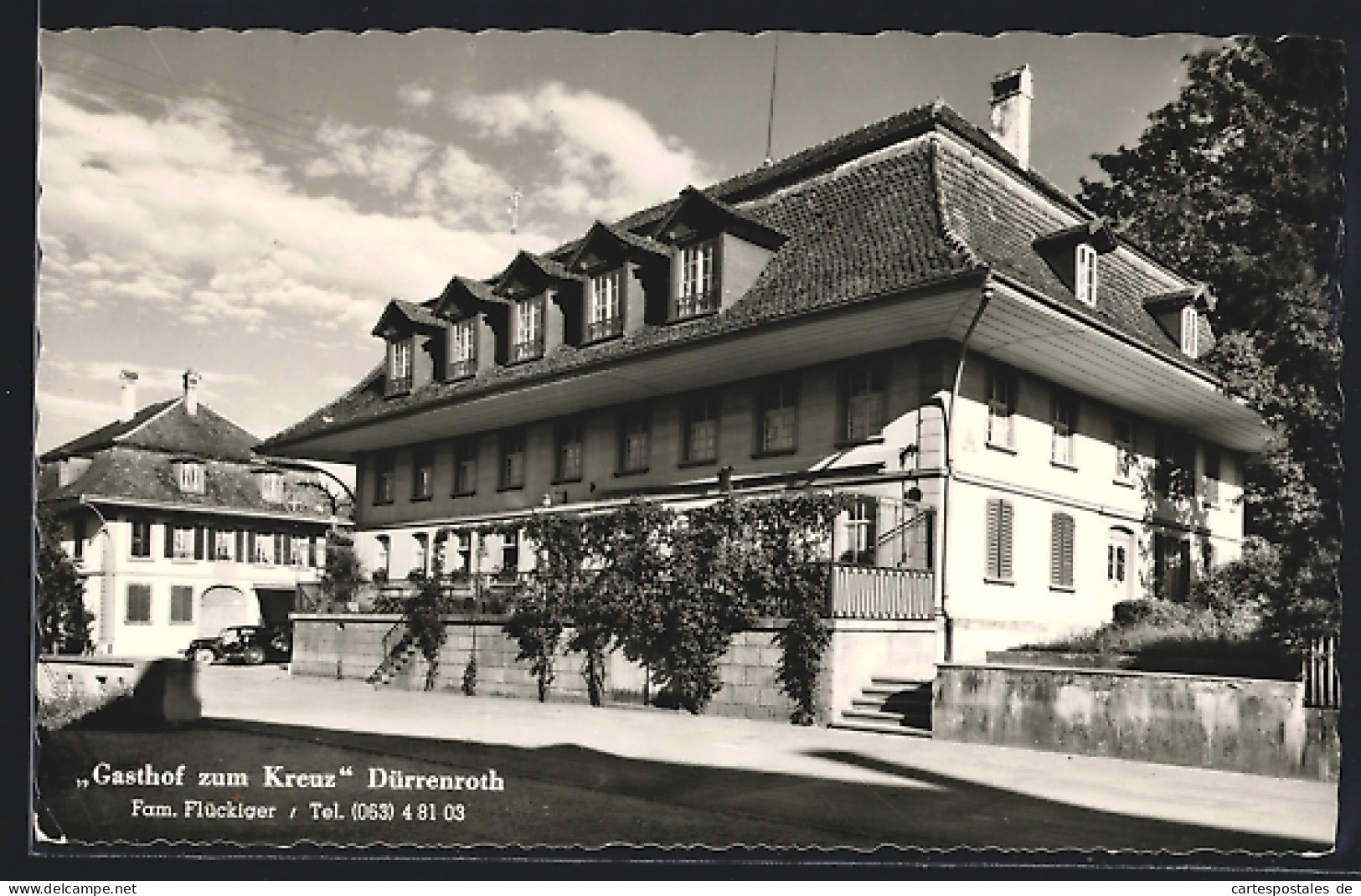 AK Dürrenroth, Gasthof zum Kreuz, Bes. Fam. Flückiger