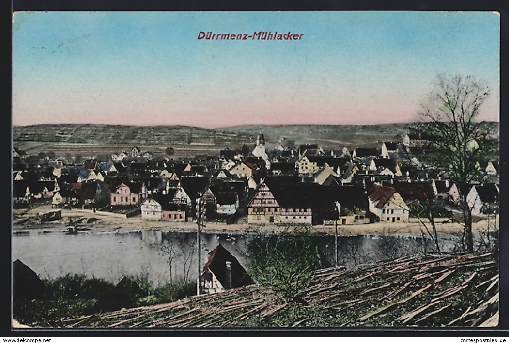 AK Dürrmenz-Mühlacker, Blick über die Dächer