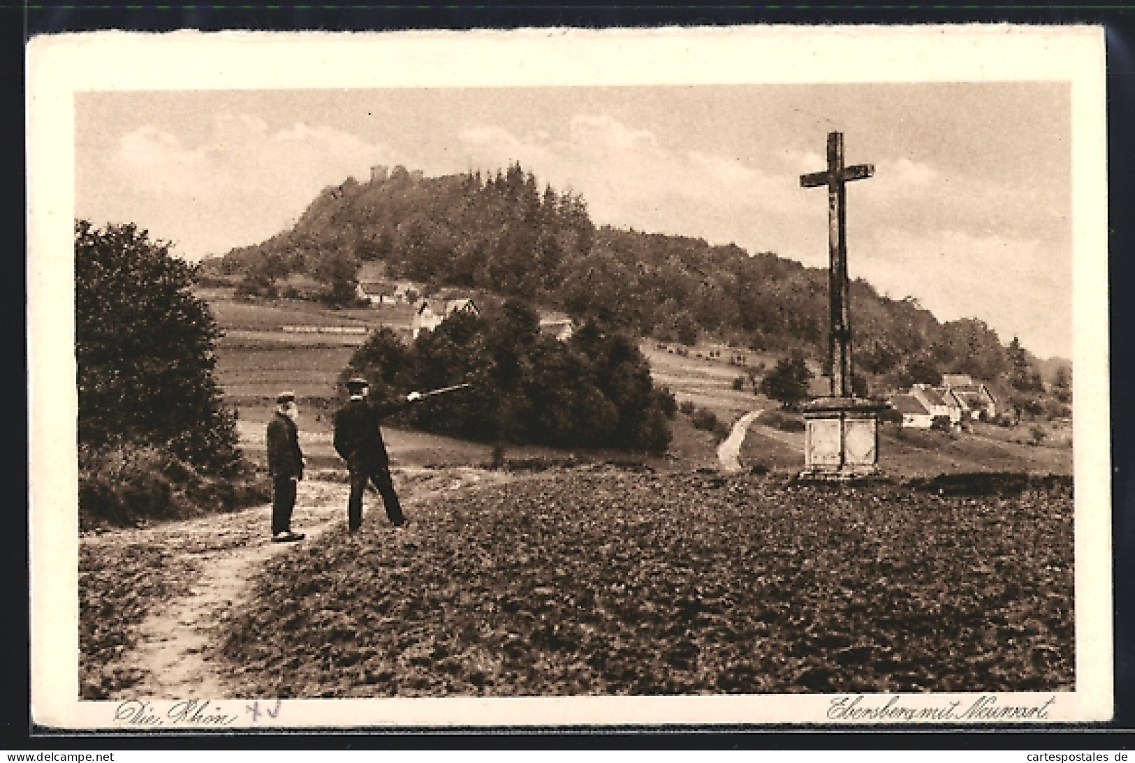 AK Ebersberg / Rhön, Ortspartie am Neuwart