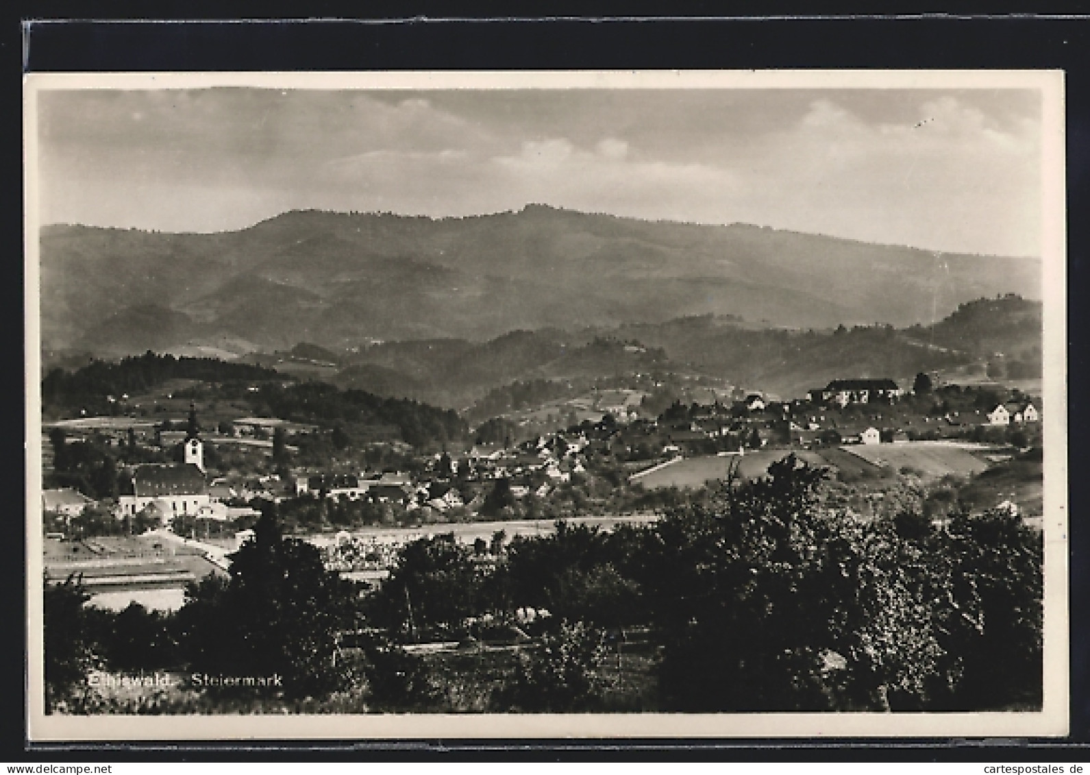 AK Eibiswald, Panorama von einem Berg aus