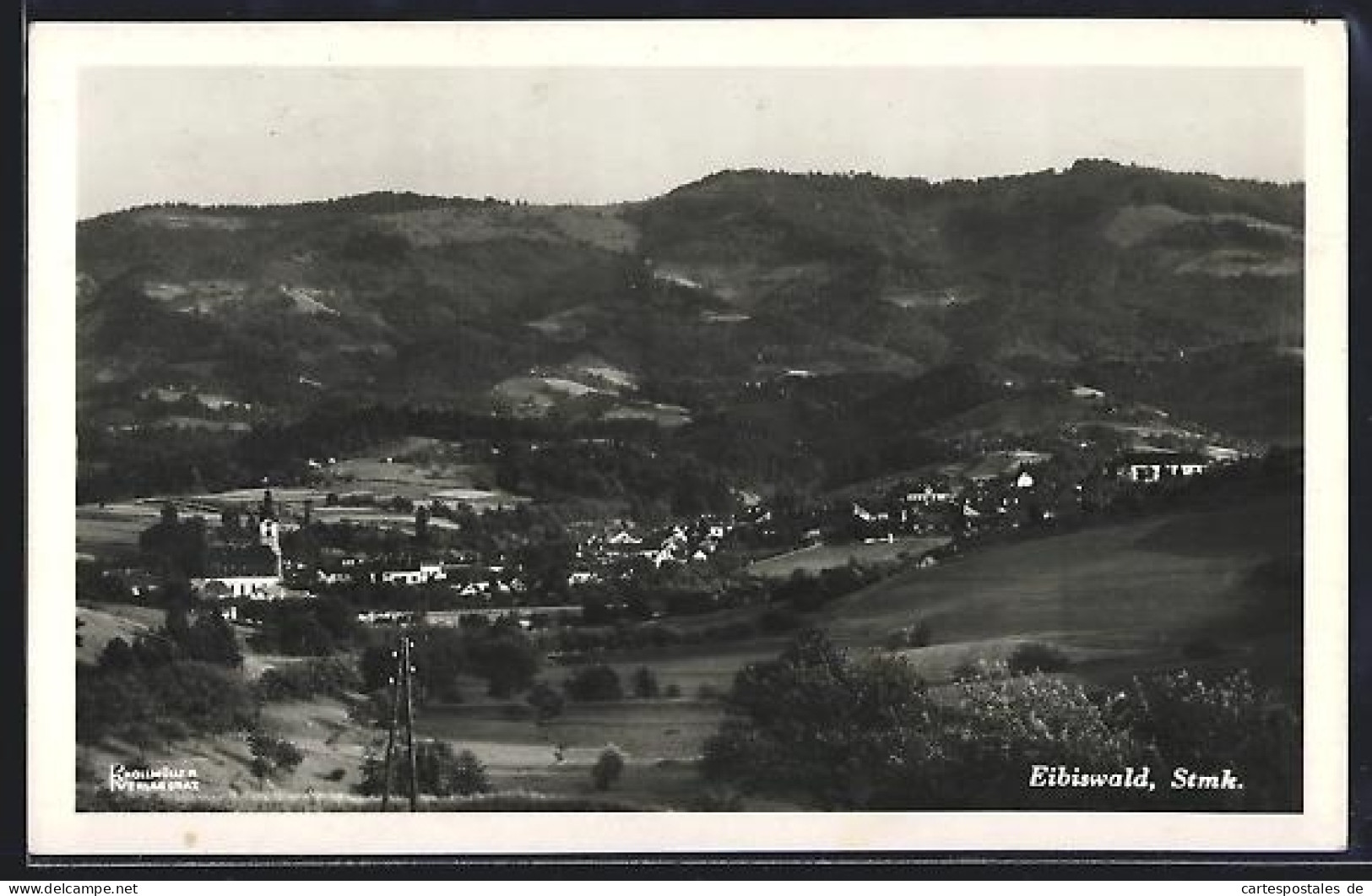 AK Eibiswald /Stmk., Ortsansicht aus der Vogelschau