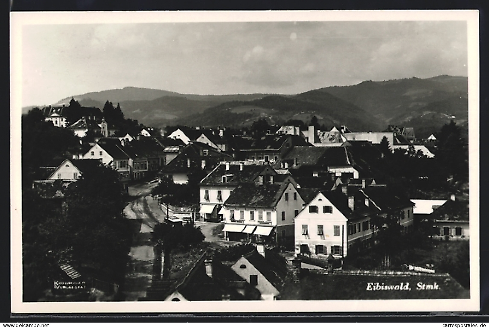 AK Eibiswald, Teilansicht der Ortschaft