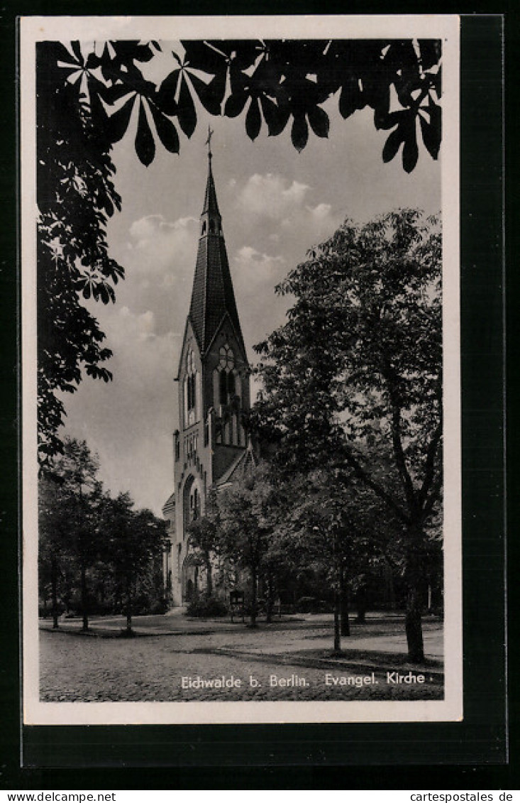 AK Eichwalde bei Berlin, Evangel. Kirche