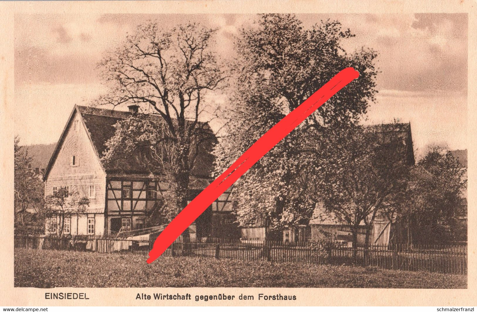 AK Einsiedel Alte Wirtschaft Gasthof Restaurant Forsthaus Messel Dieburg Roßdorf Rödermark Langen Groß Zimmern Darmstadt