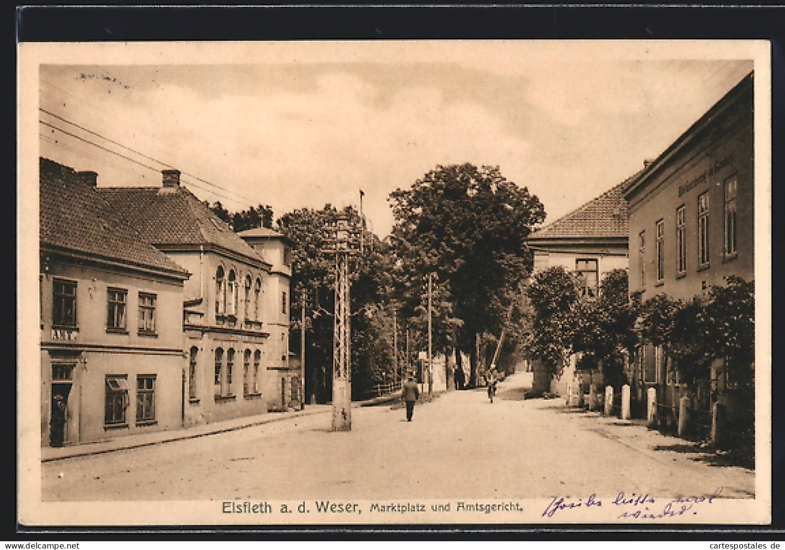 AK Elsfleth a. d. Weser, Marktplatz und Amtsgericht