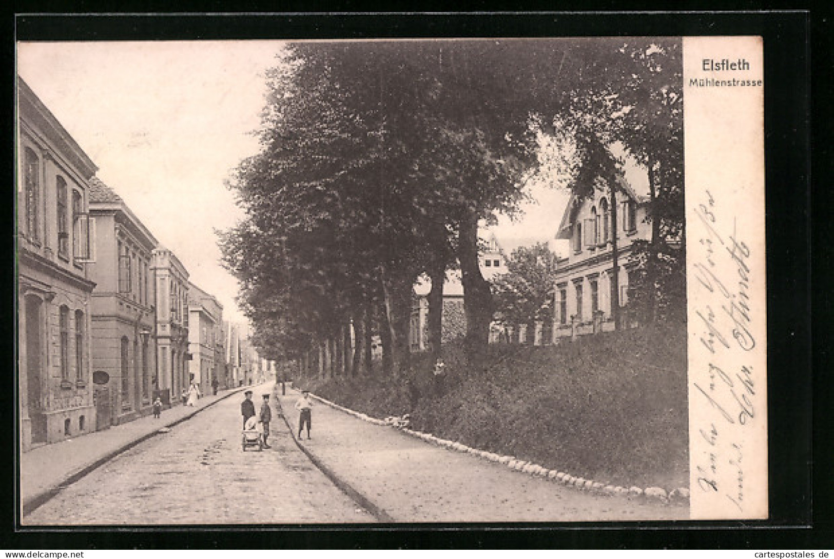 AK Elsfleth, Kinder auf der Mühlenstrasse